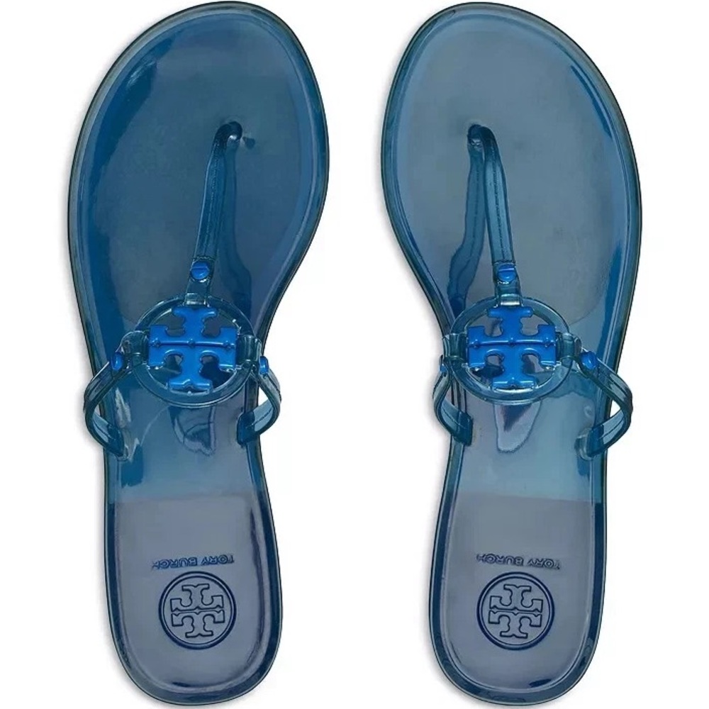 Tory Burch Blue Jelly Miller Thong Sandals